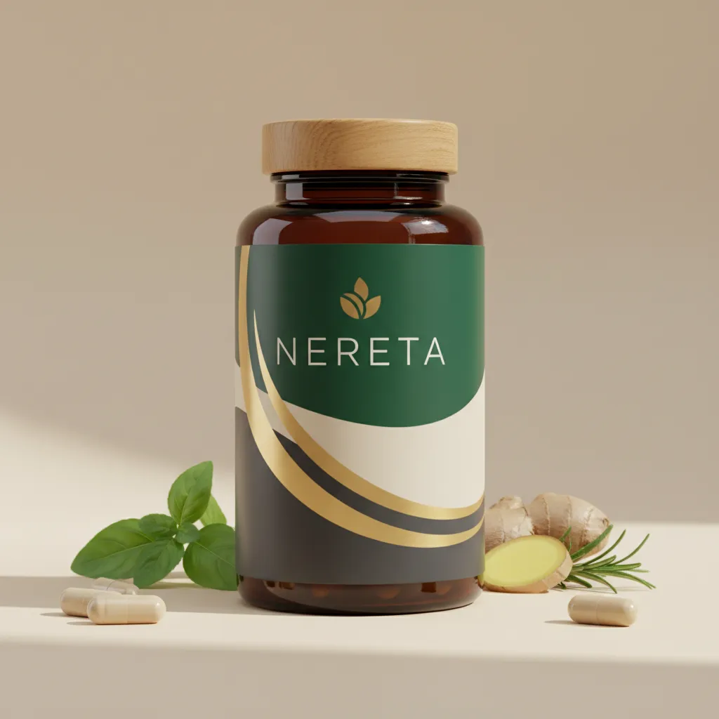 Nereta ravintolisä - valkoinen muovipullo, 90 kapselia